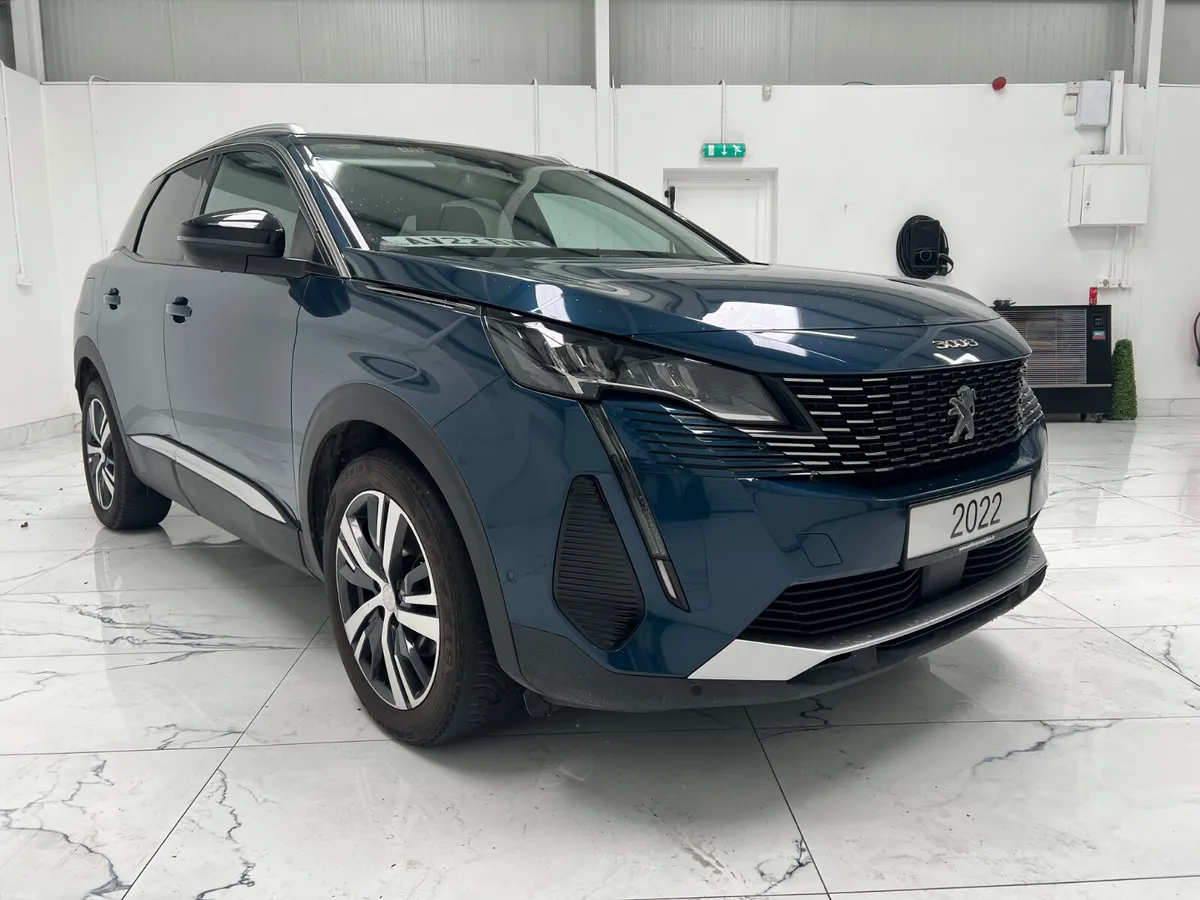 Peugeot 3008 2022 (221 reg) blue hdi  Allure Premi - Image 1