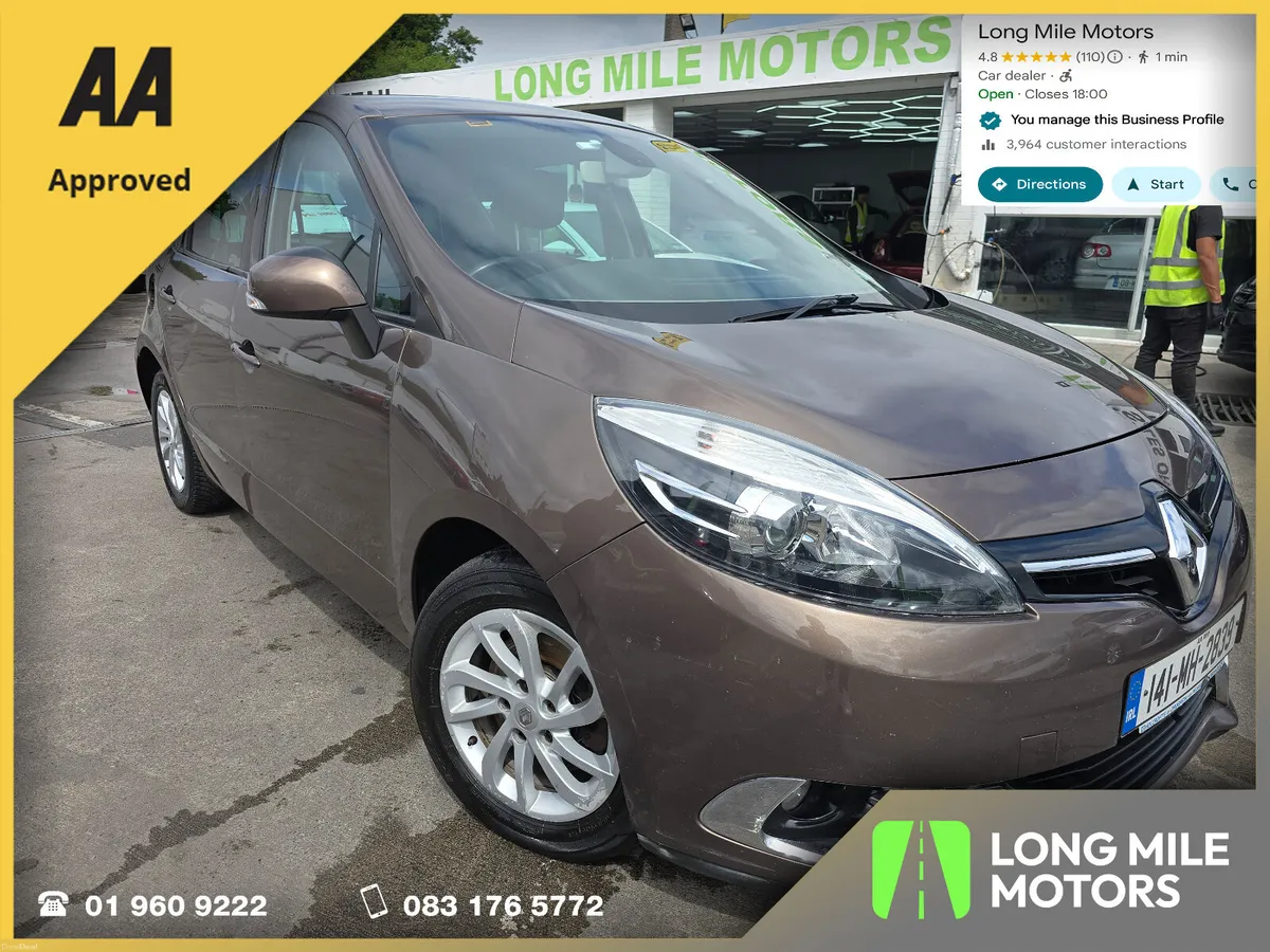Renault Scenic 2014 AA Approved - Image 1