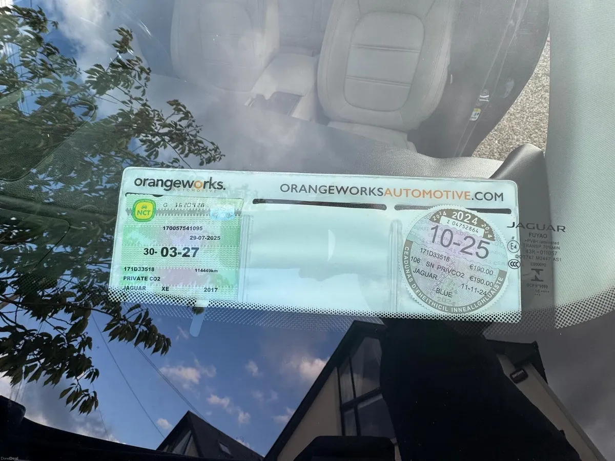 2017 Jaguar XE Auto Leather, 117kkm, Irish 1 Owner - Image 3