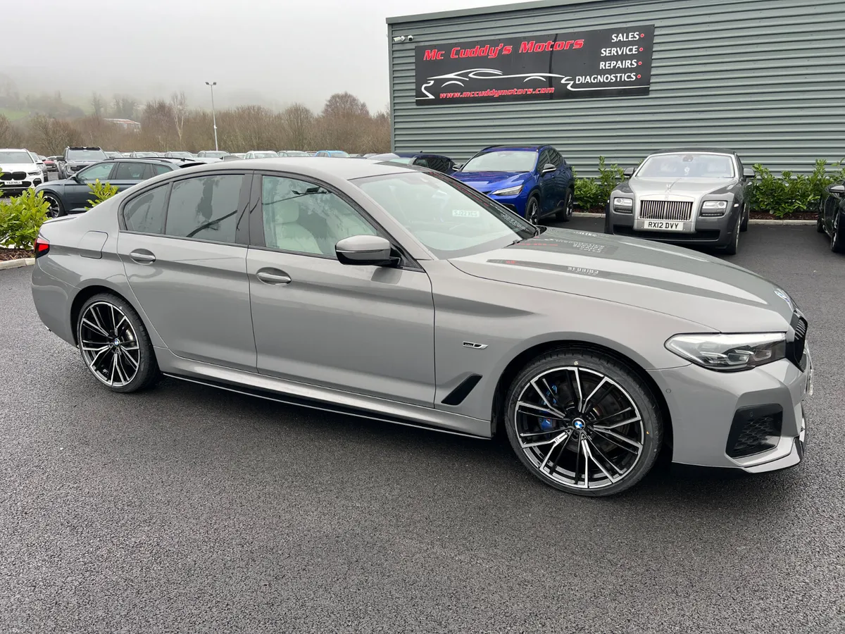 2022 (222) BMW 530E M Sport 2.0 Auto -Bernina Grey - Image 1