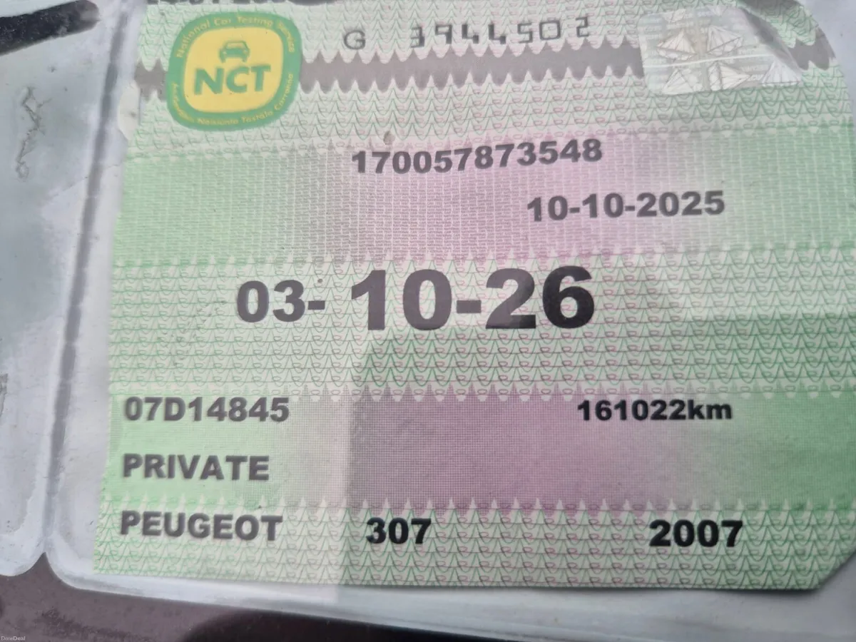 Peugeot 307 Very Clean Car TAXED & TESTED - Image 2