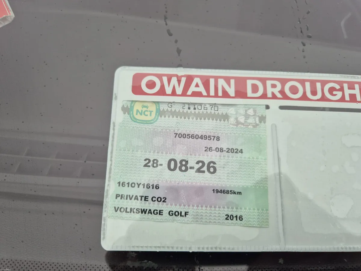 2016 VOLKSWAGEN GOLF 1.6TDI MANUAL DIESEL - Image 2