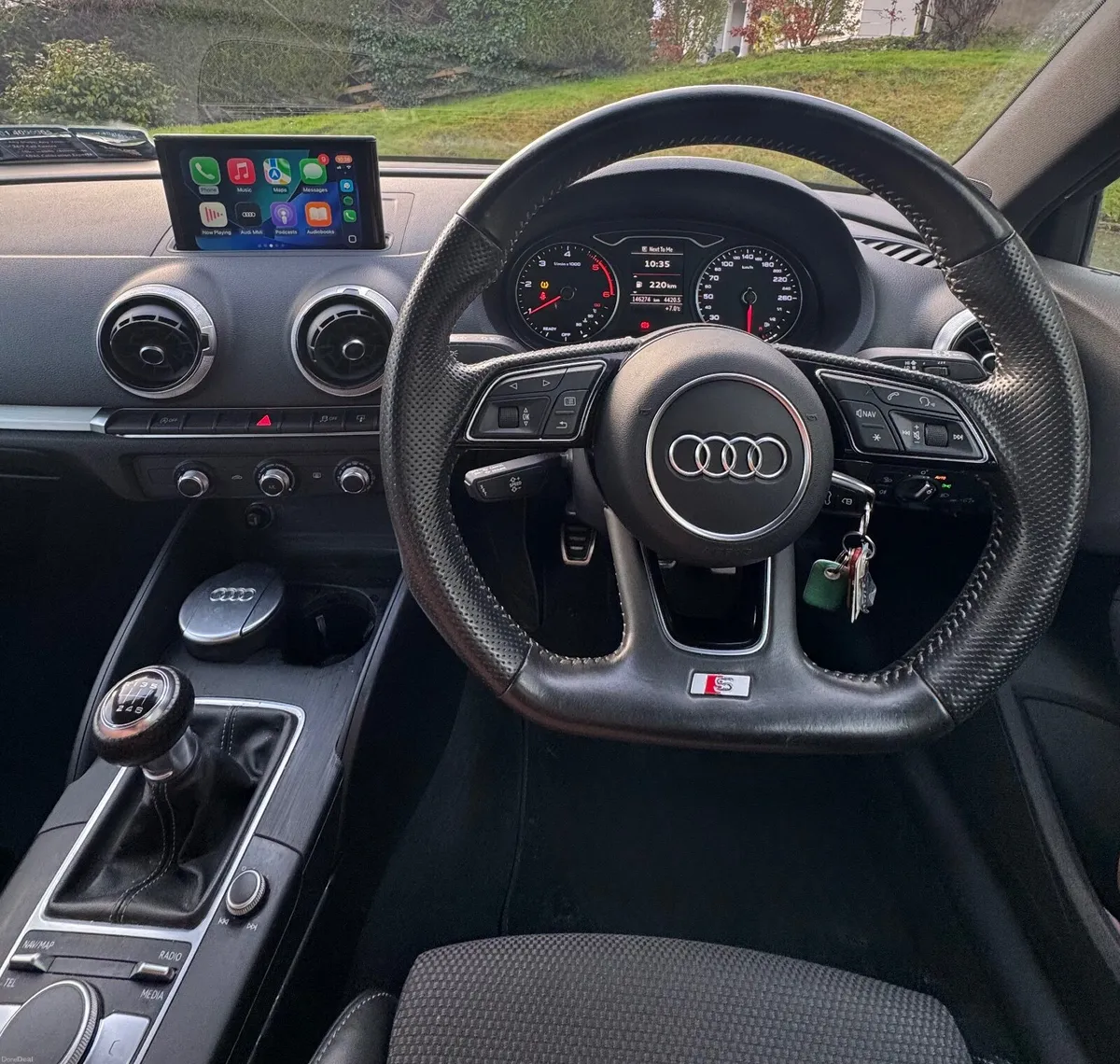 Irish Audi A3 Sportback S Line 2017 Metallic Black - Image 4