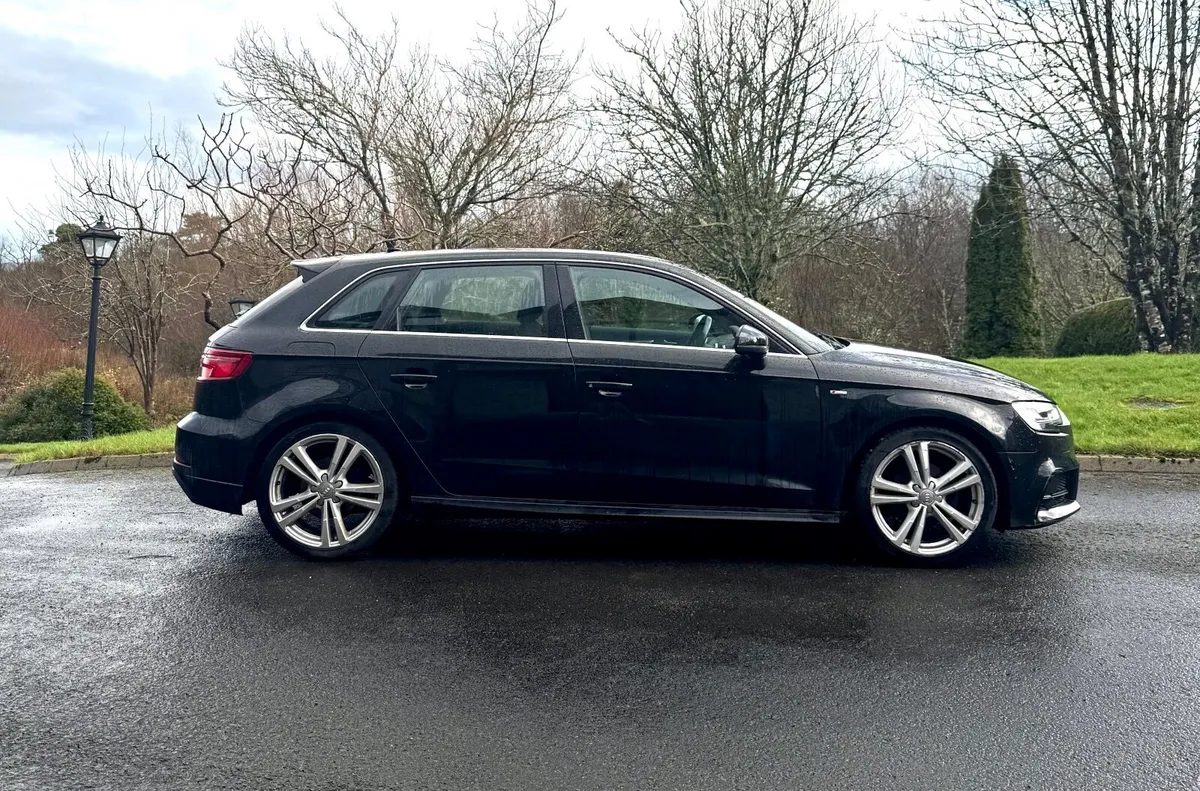 Irish Audi A3 Sportback S Line 2017 Metallic Black - Image 2