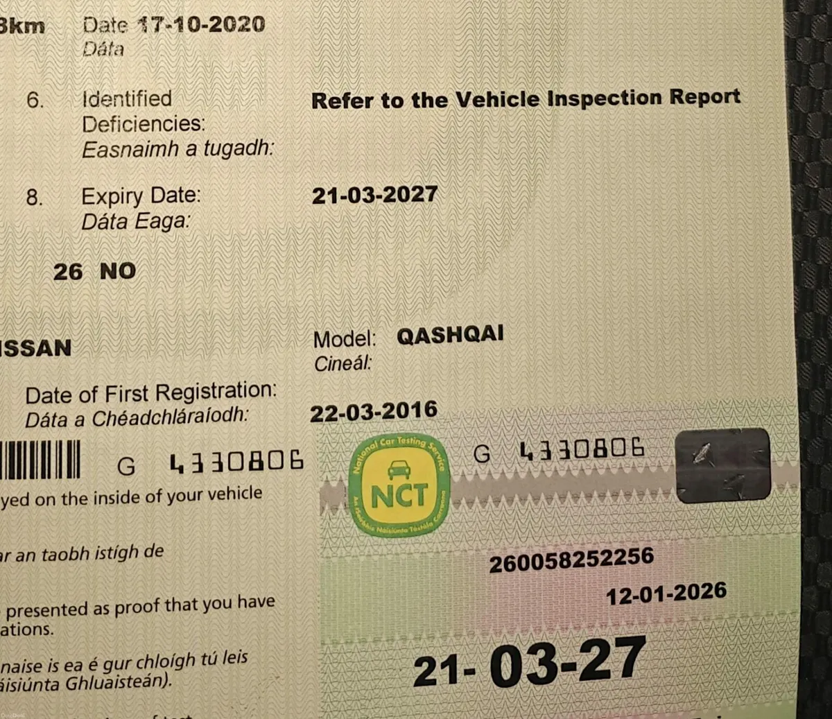 Nissan Qashqai 2016    Nct 03/2027 - Image 2