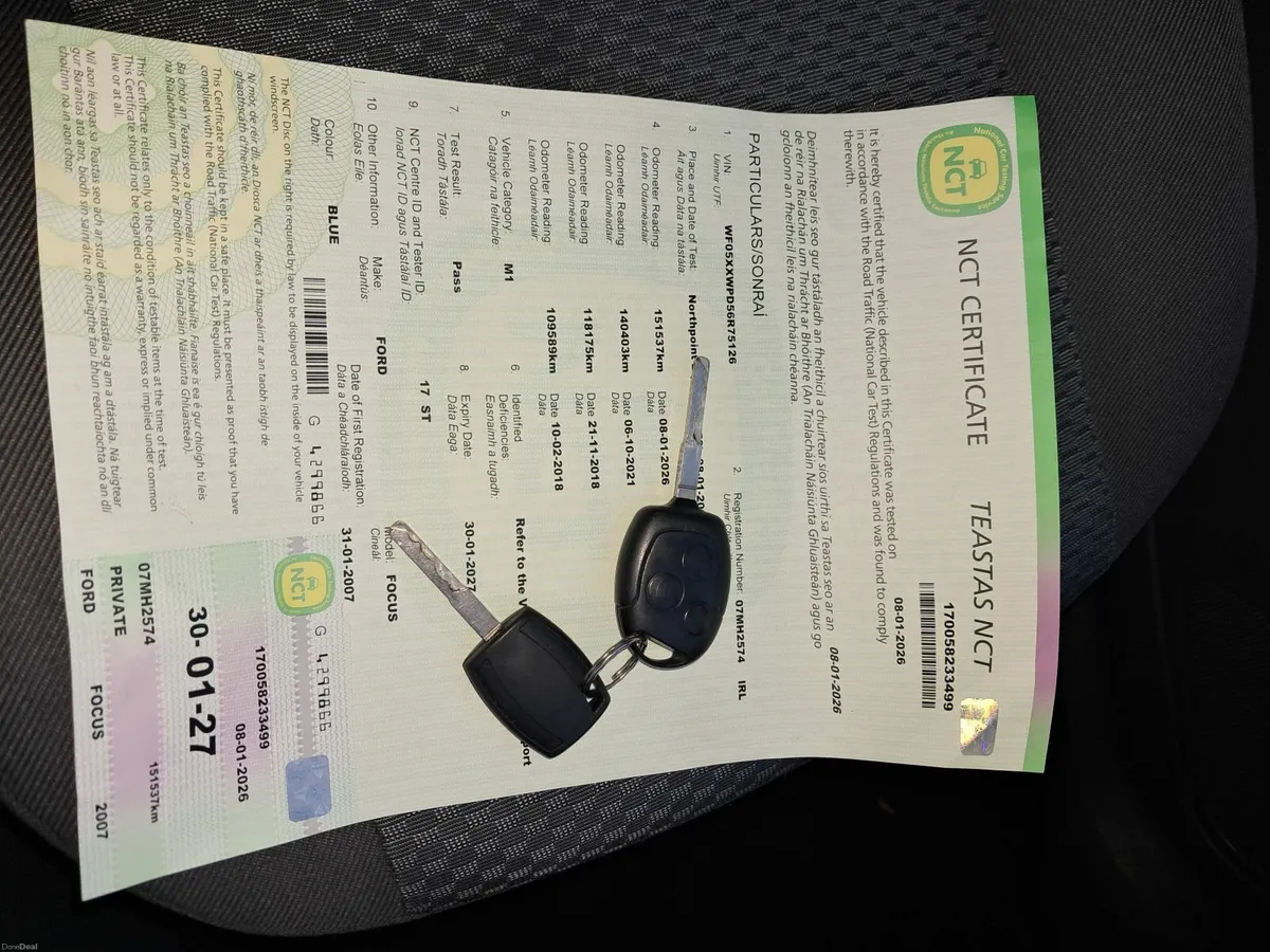 Ford Focus 2007 Automatic #New Nct - Image 1