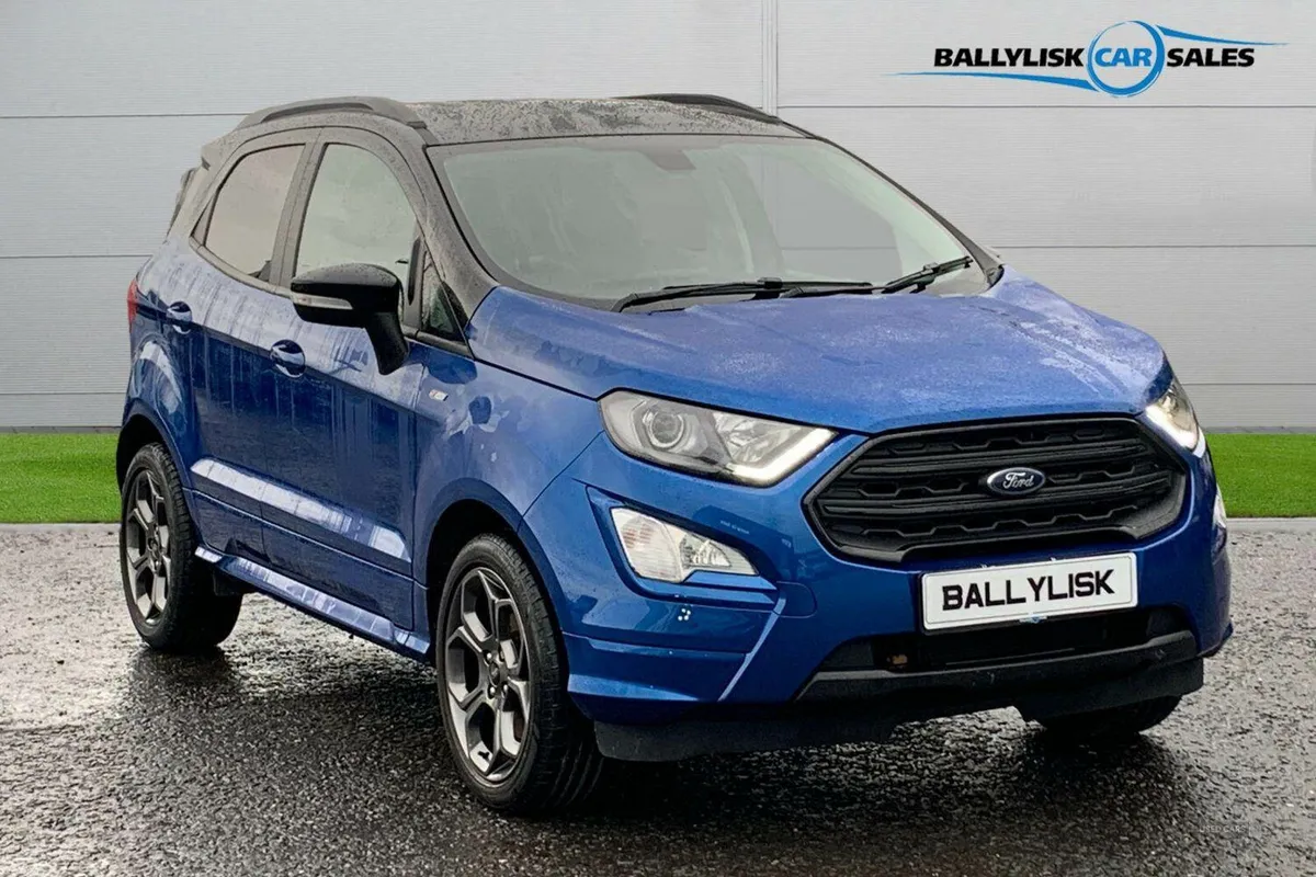 Ford EcoSport 1.0T 125PS ST-Line in Blue with 26K - Image 1