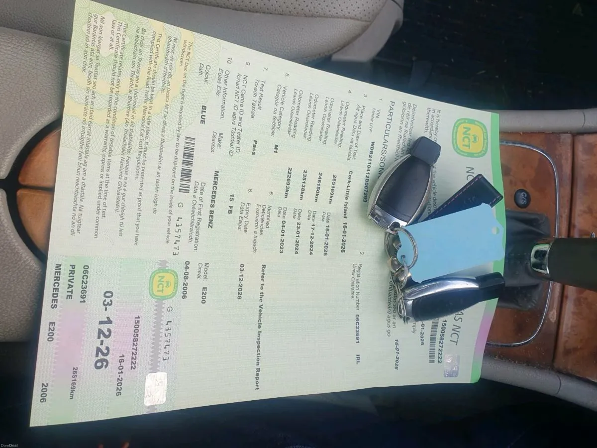 2006 MERCEDES E200 PETROL AUTOMATIC NEW NCT - Image 4