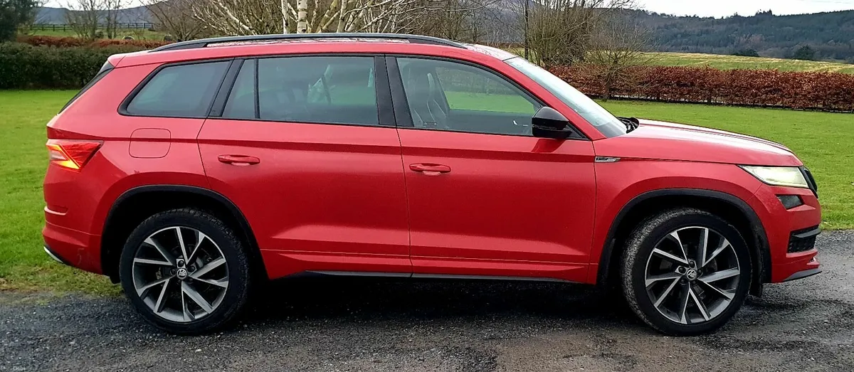 4x4, 7 Seater Red Skoda Kodiaq 2020 - Image 1