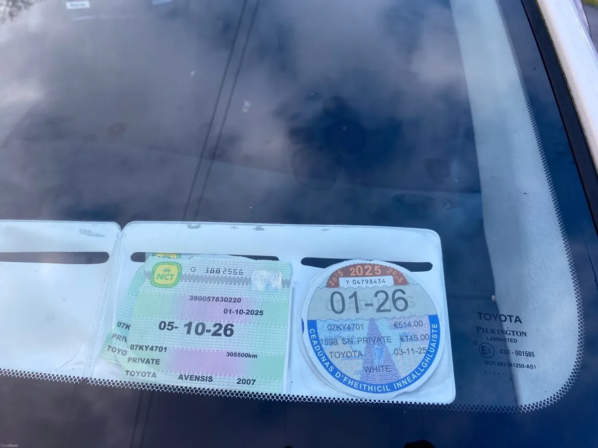 2007 TOYOTA AVENSIS NCT 10/26 TAXED 1/26 - Image 2