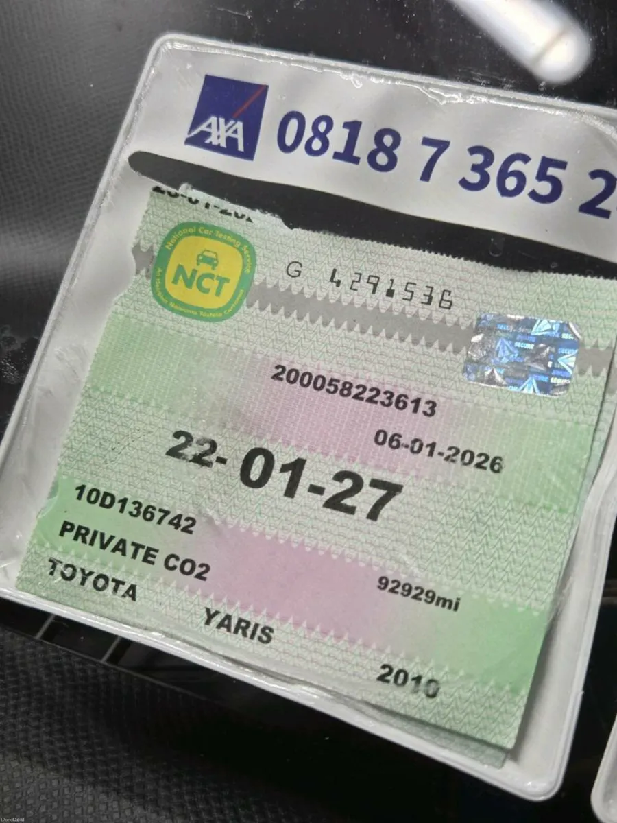 TOYOTA YARIS 90K NCT01,TAX08/26 - Image 2