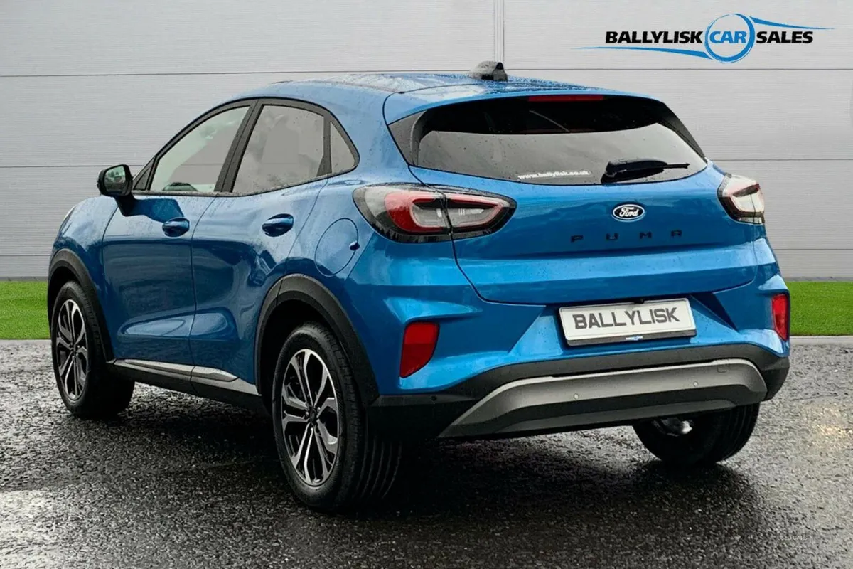 Ford Puma 1.0T 125PS Titanium in Aqua Blue with 4K - Image 2