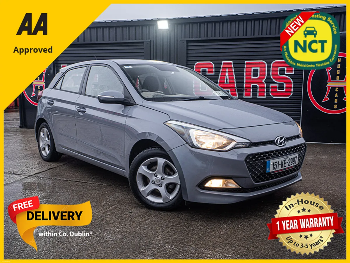 2015 Hyundai i20 1.2/Irish/New NCT/1yr warranty - Image 1
