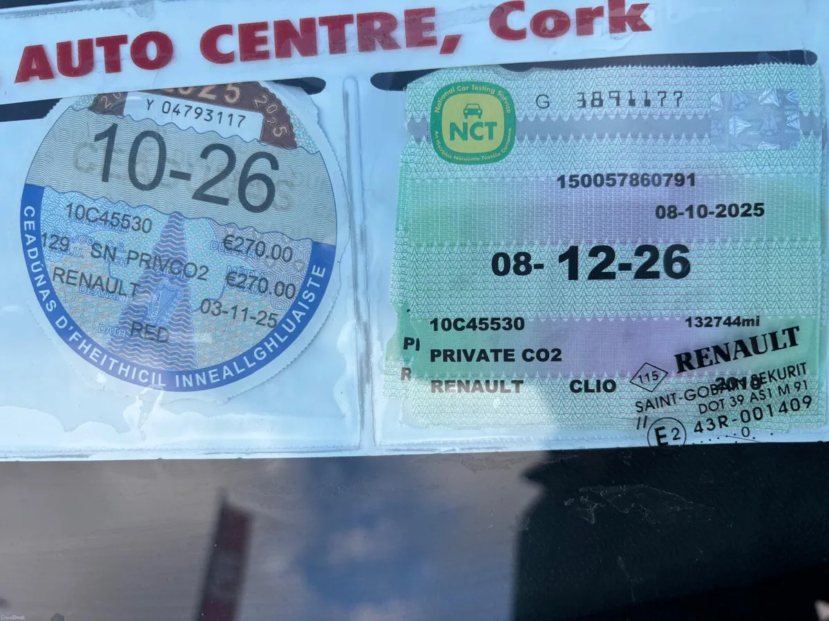 Renault Clio 2010 PETROL  NCT PLUS  TAXED - Image 2