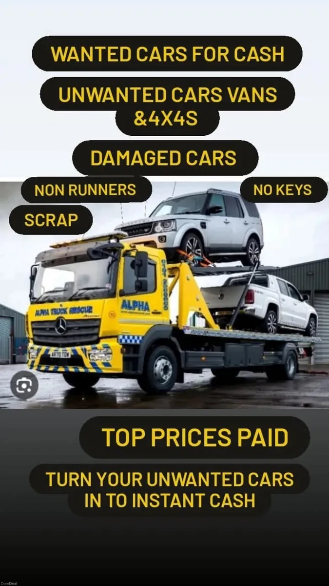 ALL DAMAGED  CARS VAN JEEPS WANTED - Image 2