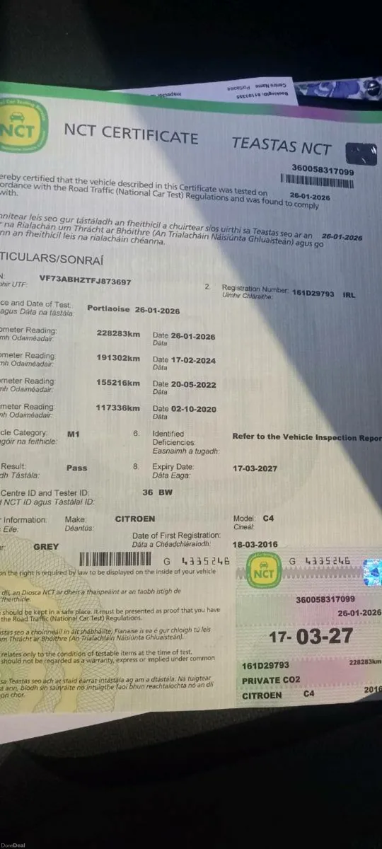 Citroën Grand Picasso C4 Automatic new NCT - Image 2