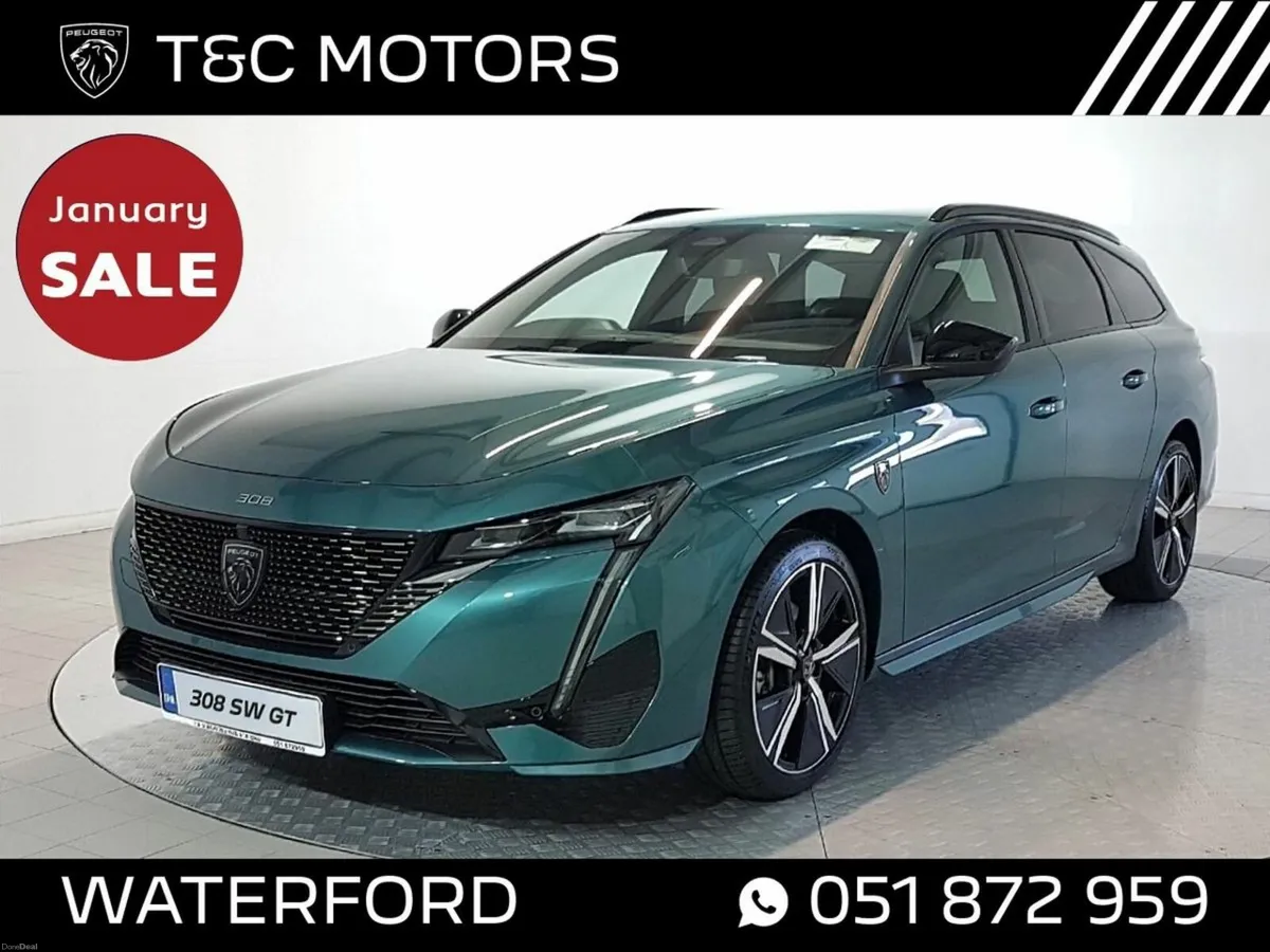 Peugeot 308 GT Diesel SW Model, Top Spec Car, 1 Ow - Image 1