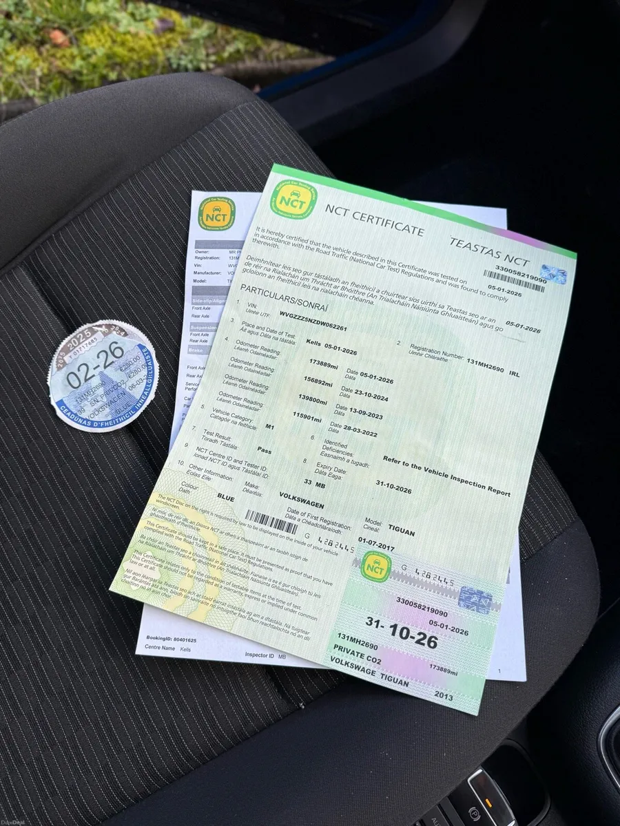 2013 VW TIGUAN 2.0TDI NEW NCT 10.26 tax 02.26 - Image 2