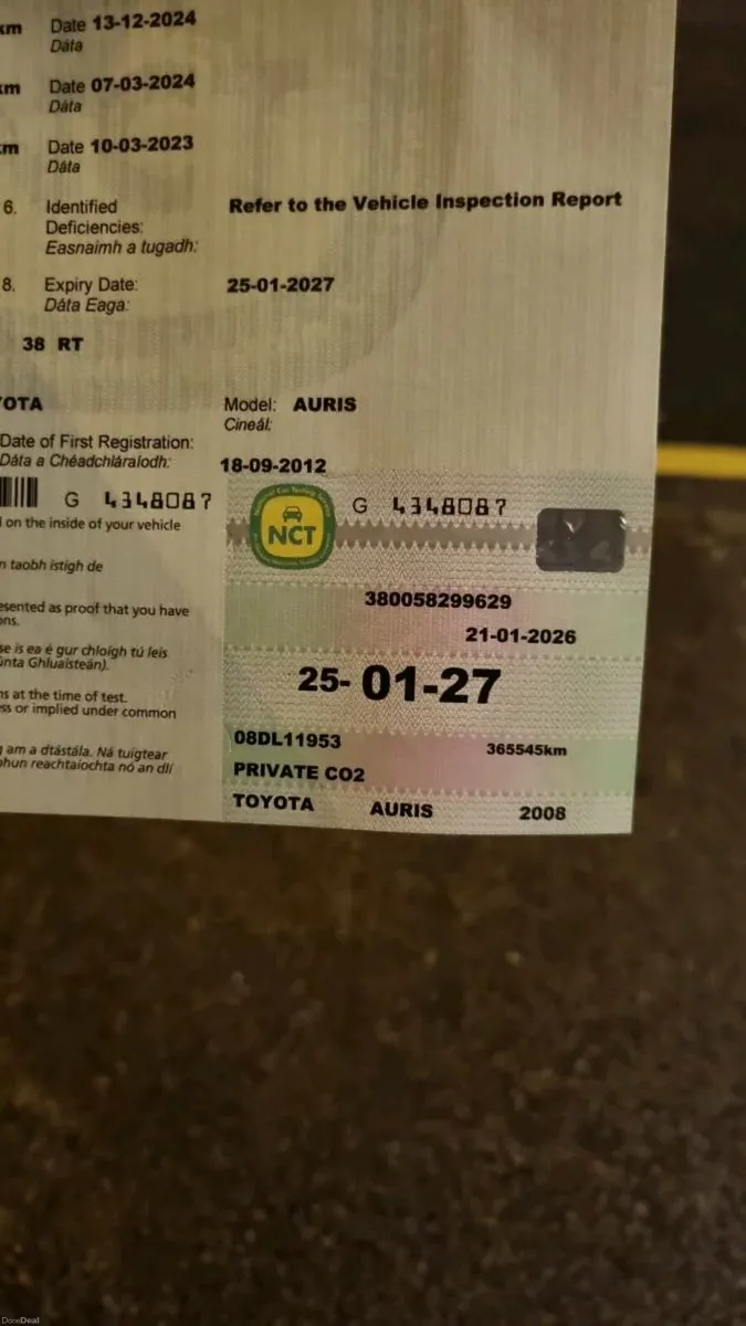 Toyota  Auris Terra Blue Diesel 1.4L - Image 1