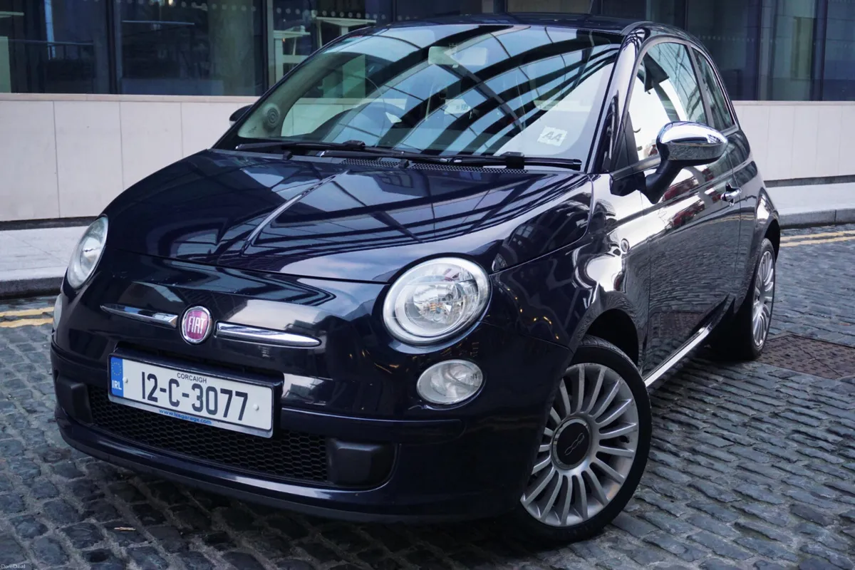 2012 Fiat 500 1.2 Lounge Midnight Blue - Image 2