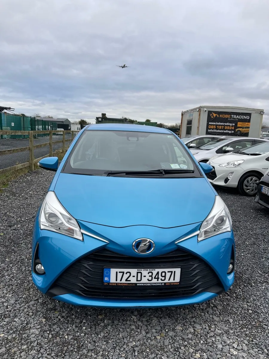 Toyota Vitz Blue 2017🚗Hybrid “Push Start” - Image 2