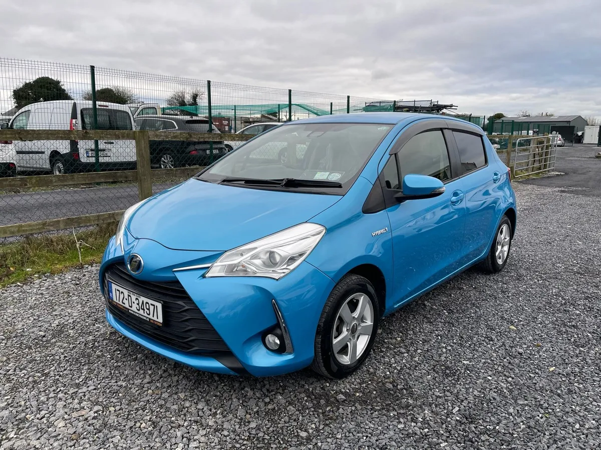 Toyota Vitz Blue 2017🚗Hybrid “Push Start” - Image 4