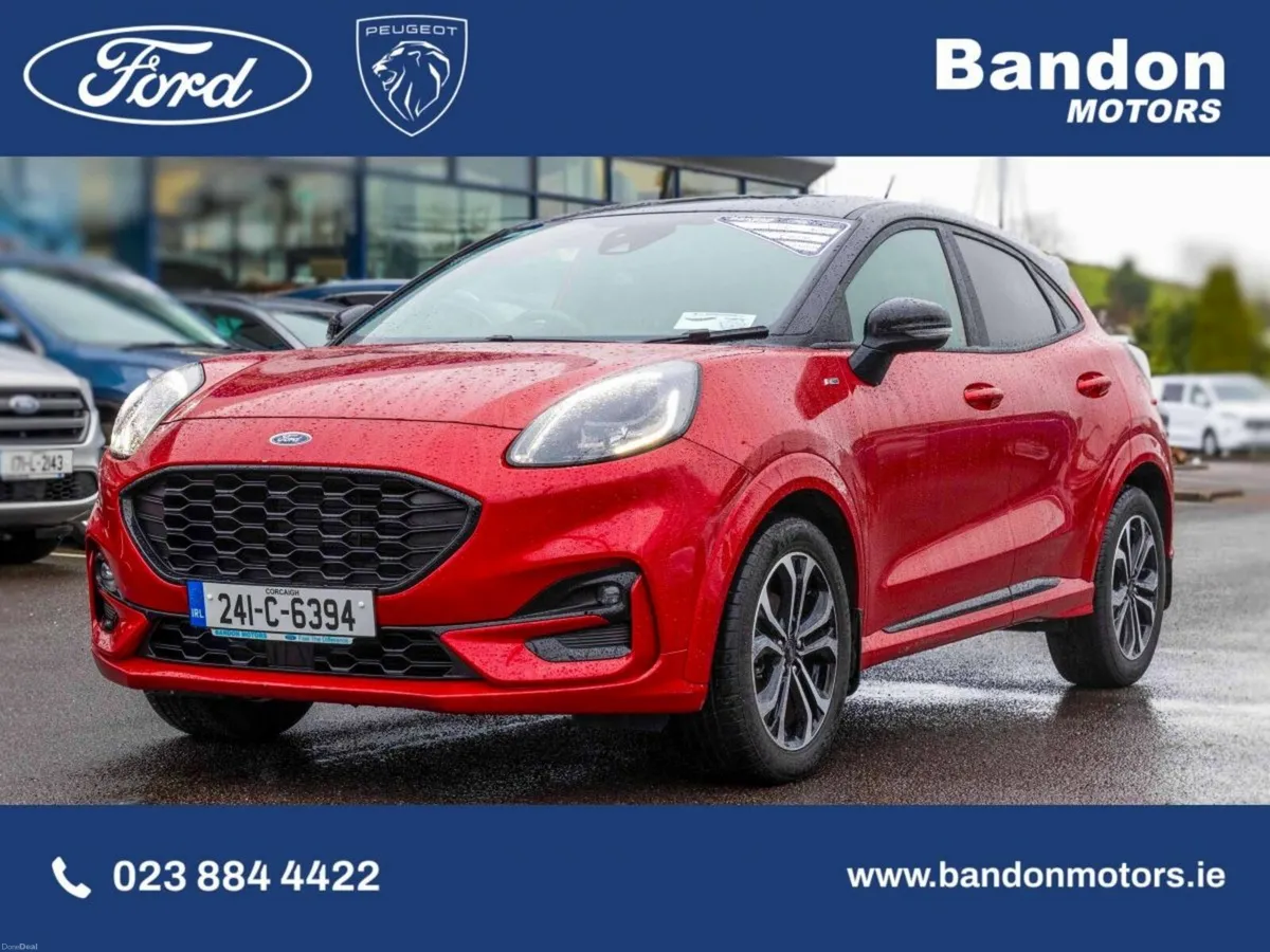 Ford Puma 2024 Ford Puma Red 1.0L EcoBoost Hybrid - Image 2