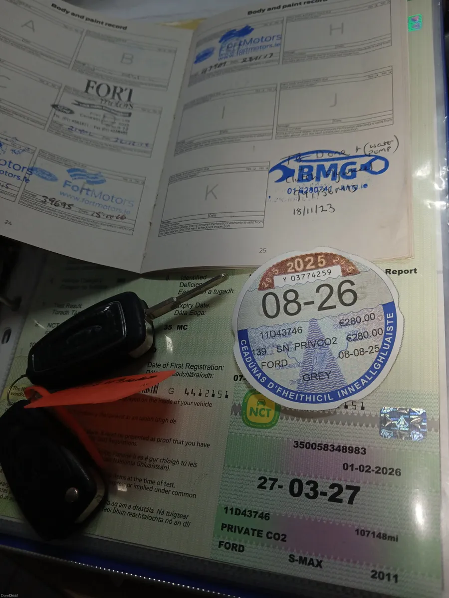 Ford S-Max 2011 Tax 09.26 NCT04.27 - Image 2