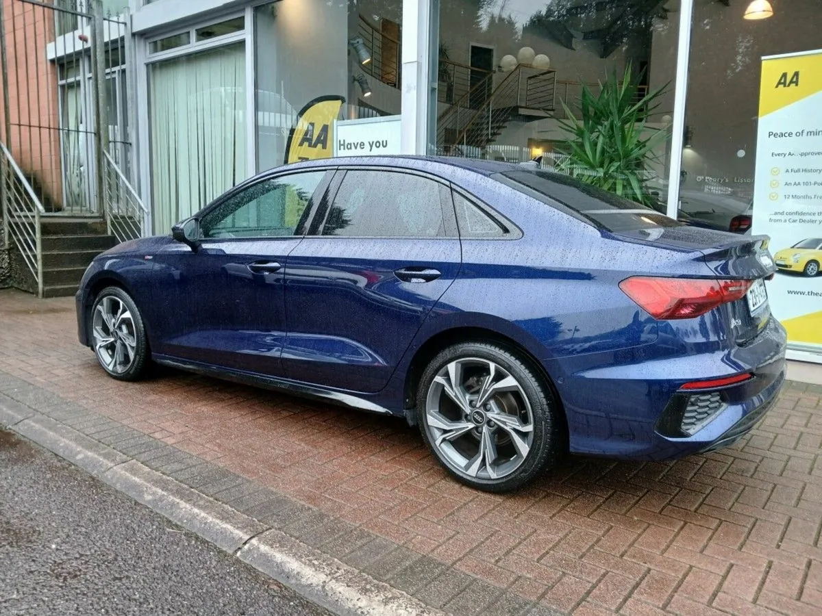 Audi A3 30 TFSI 110HP S- Line Saloon, Navarra Blue - Image 6