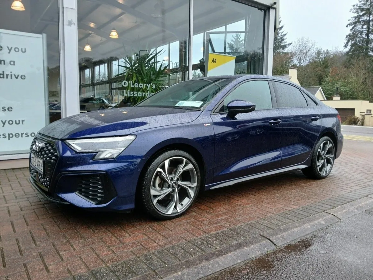 Audi A3 30 TFSI 110HP S- Line Saloon, Navarra Blue - Image 2