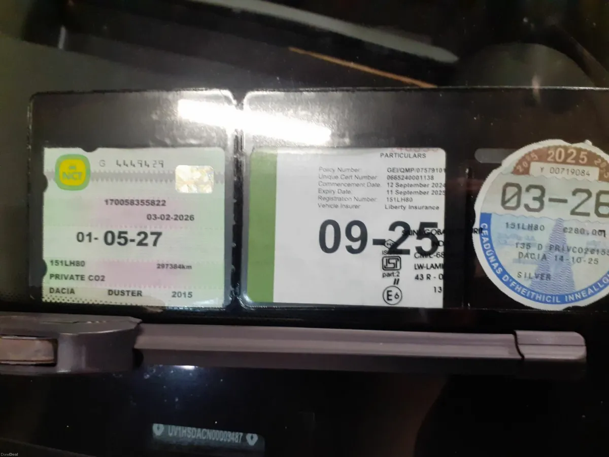 Dacia Duster 2015 1.5dci 4x4 NCT 05/27 - Image 2