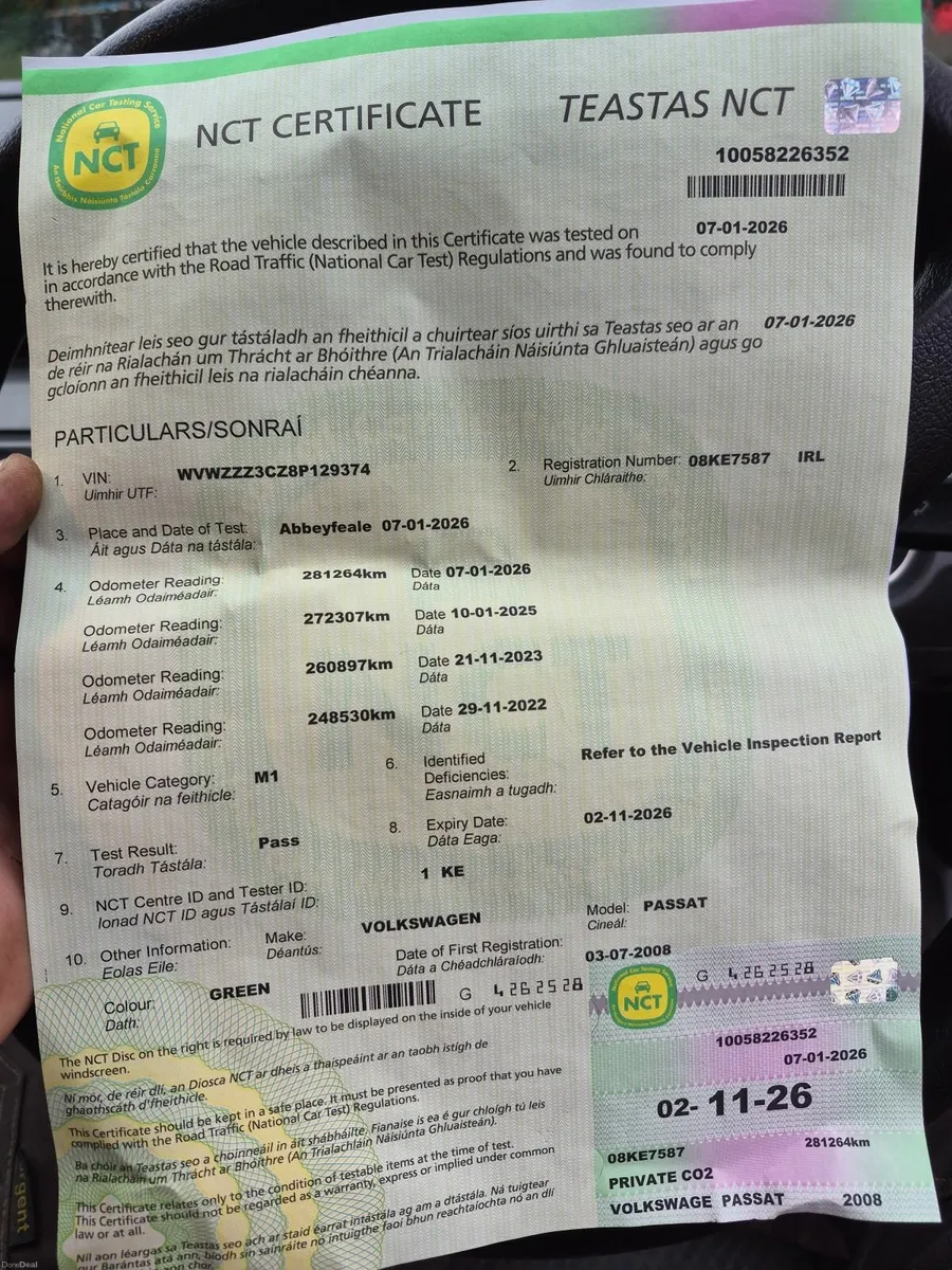 Volkswagen Passat 2008 new nct - Image 4