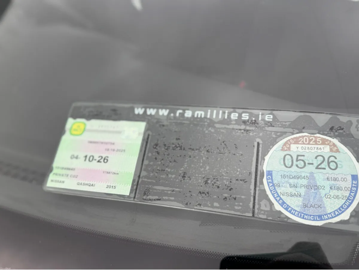 Nissan Qashqai 1.5 DCI N-TEC, NCT & TAX, Finance A - Image 5