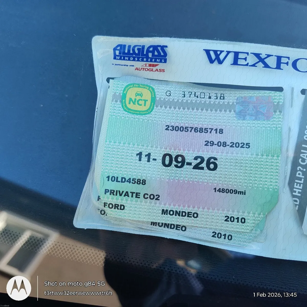 FordMondeo2010, 2.0tdi, NCT9/26 - Image 1