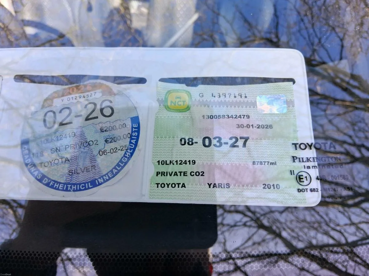 Toyota Yaris. NCT to March '27. Very low miles. - Image 2