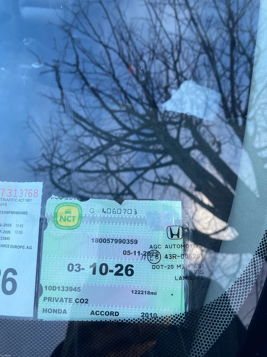 2010 Honda Accord 2.0L Petrol |124k mls| Tax + NCT - Image 2