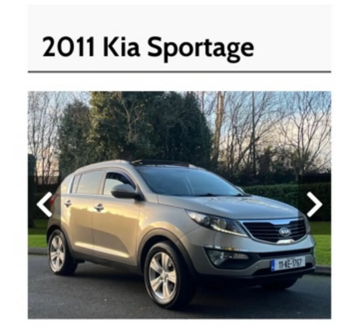 2011 Kia sportage