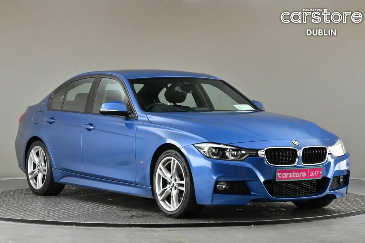 BMW 3-Series 330E M SPORT F30 **BLACK LEATHER**HUP - Image 1