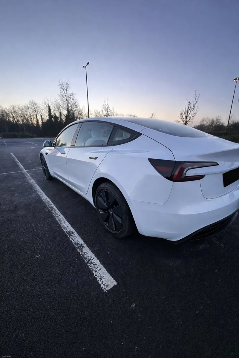 2025 Tesla Model 3 RWD | White Leather Interior - Image 4
