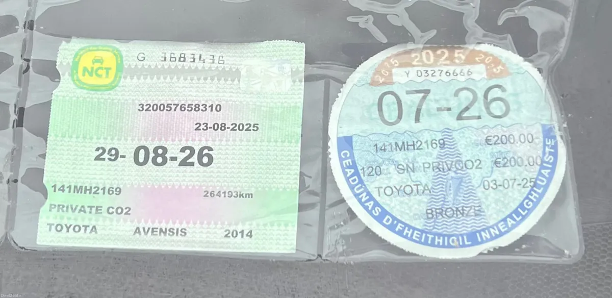 2014 Toyota Avensis New NCT 9/26 TAX 7/26 - Image 3