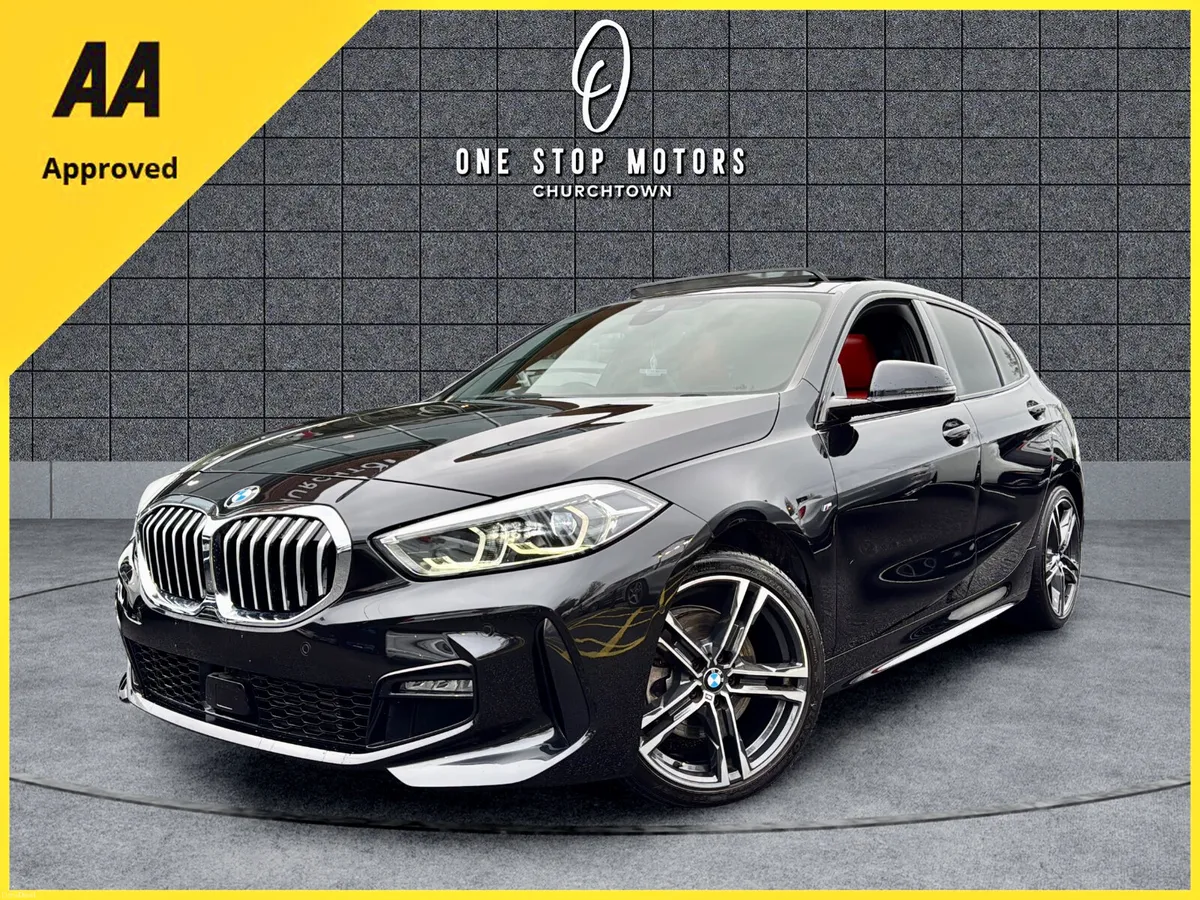 2021 BMW 118d MSPORT PRO*SUNROOF-RED LEATHER* - Image 1