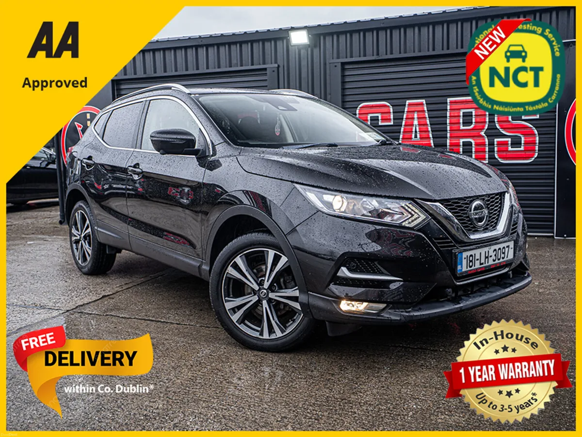 2018 Qashqai 1.5dci Nconnect/New NCT/1yr warranty - Image 1