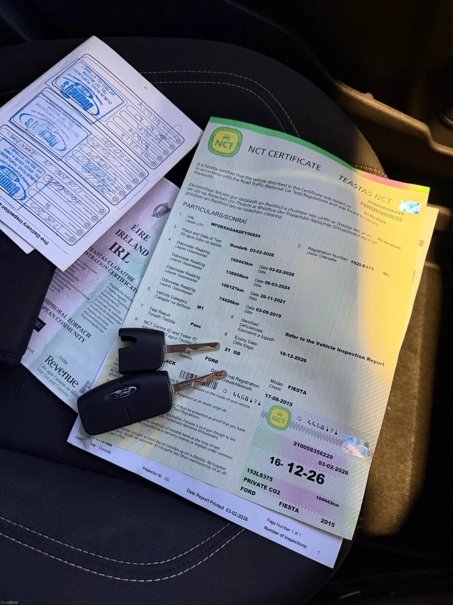 152 ford fiesta 1.5dci diesel low kms new nct - Image 3