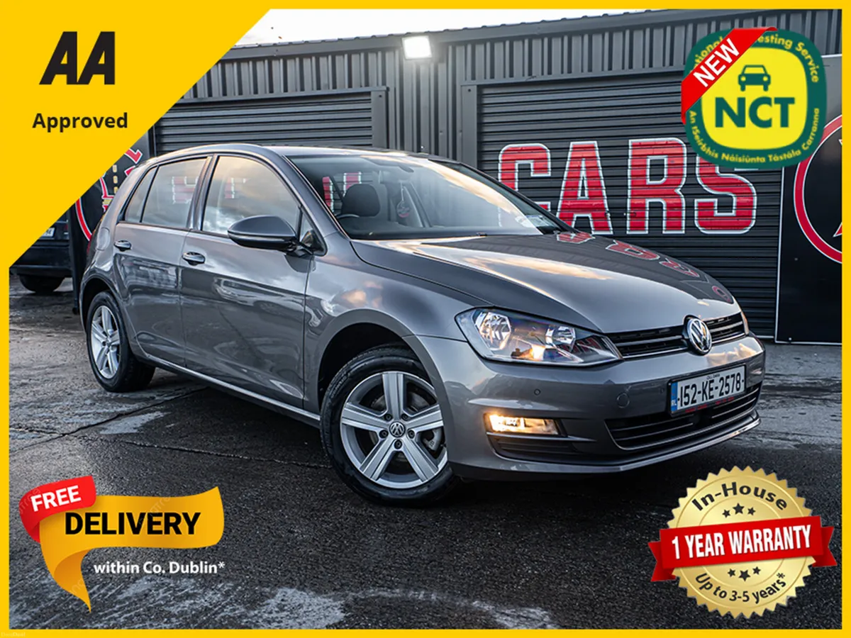 152 VW Golf 1.6tdi/New NCT/1yr warranty - Image 1