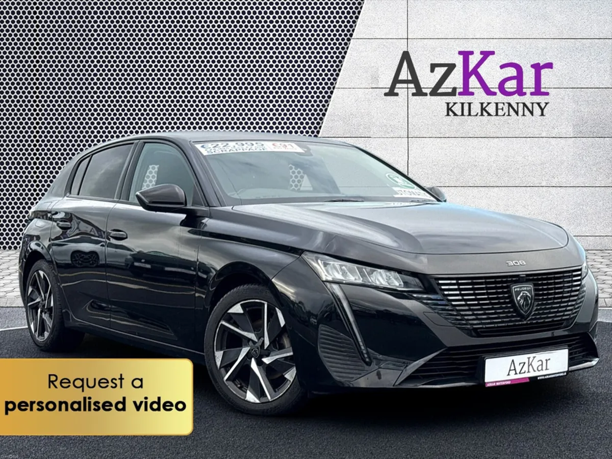 Peugeot 308 2022 ALLURE 1.2 AUTOMATIC 131BHP €107 - Image 1