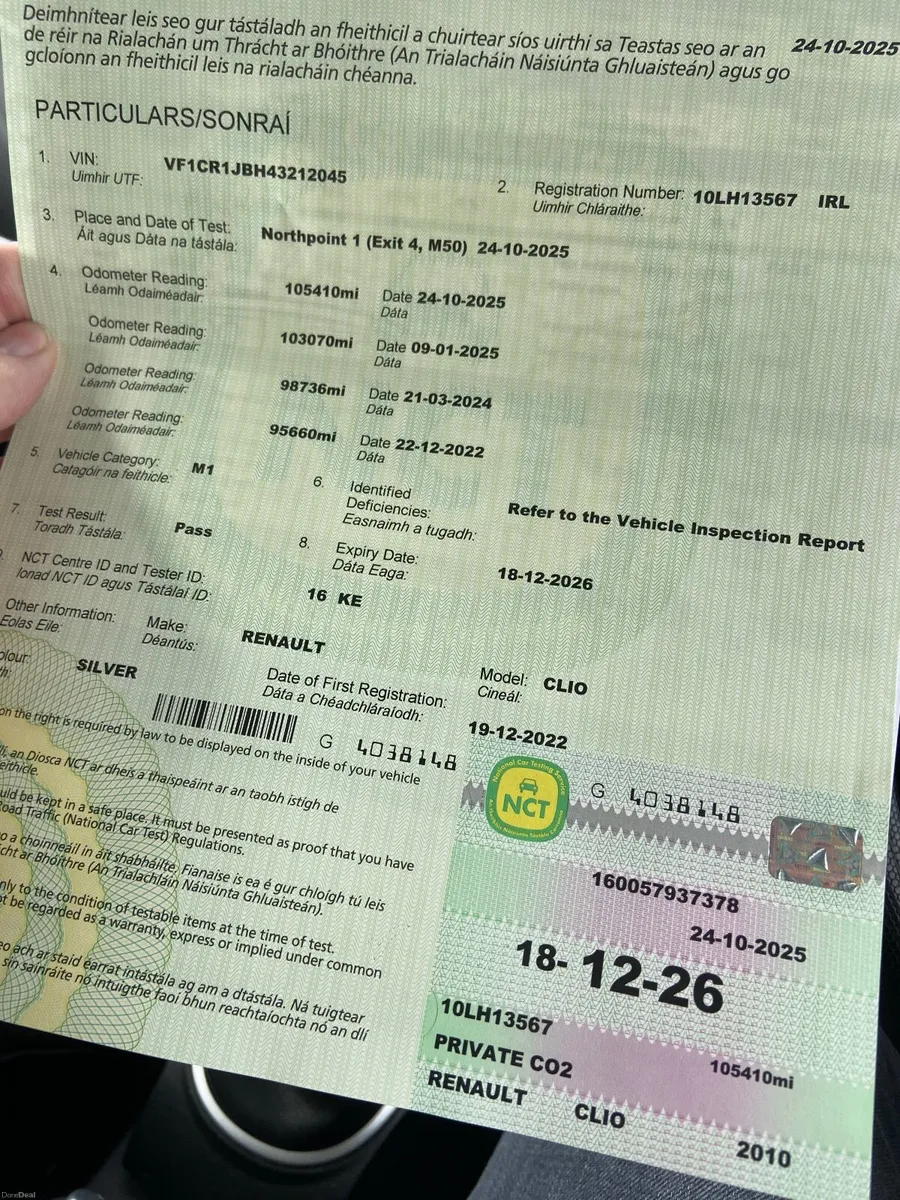 🏁Renault Clio  nct 12/26 - Image 2