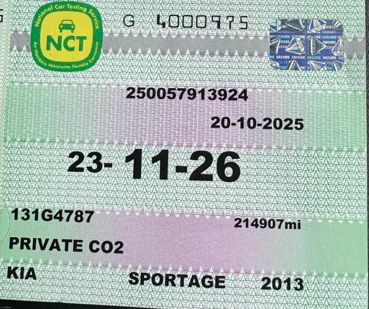 Quick sale New NCT Kia Sportage 2013 - Image 1