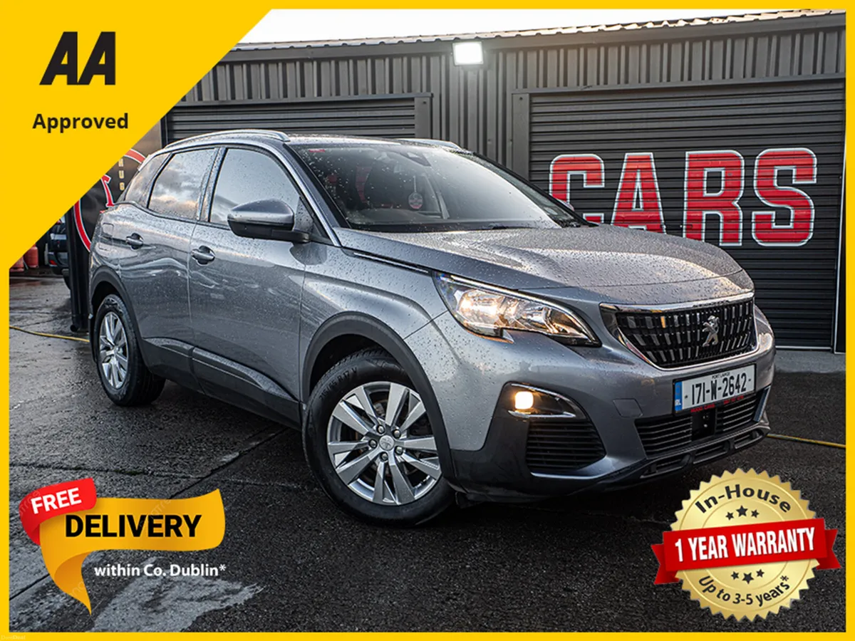 2017 Peugeot 3008 1.6d Auto/Irish car/Warranty - Image 1