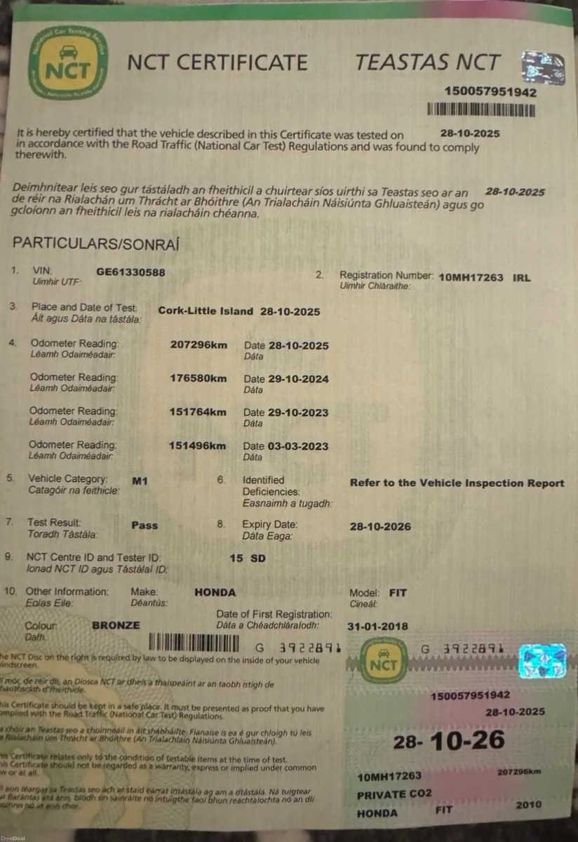 Honda Fit/Jazz 2010 Automatic Fresh NCT - Image 4