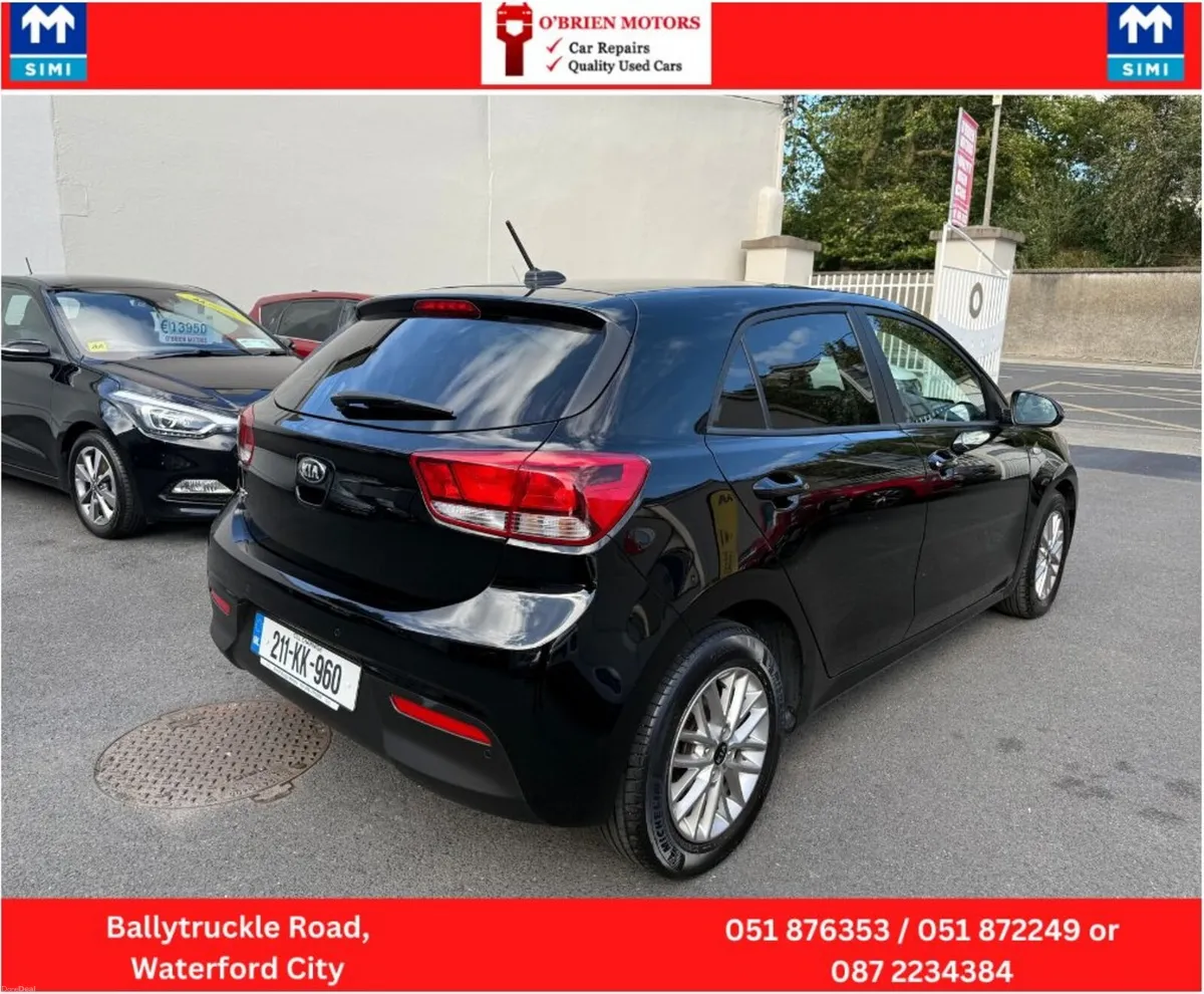 2021 Kia Rio, 1.2 Black, 5 Door Hatchback, Petrol - Image 4